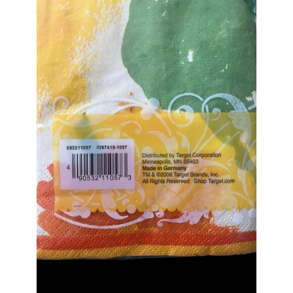 Isabelle de Borchgrave Floral Paper Napkins 16 Ct Pack NEW Target 2006 Guest Twl - Picture 4 of 4